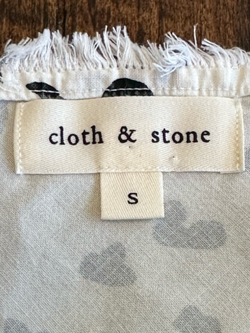 Cloth & Stone | Leopard Print Cami Tank Top – Frayed Hem, Size S - Picture 3 of 7